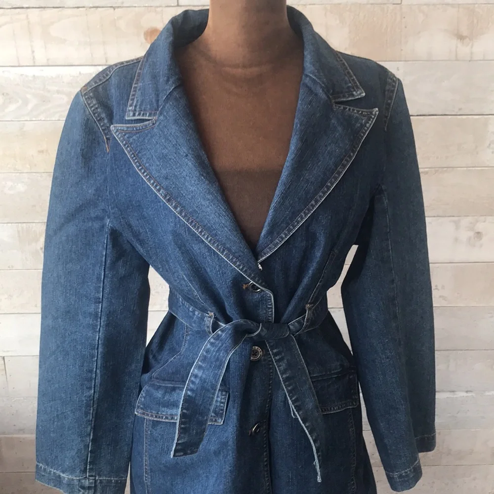 Denim trench coat - Picture 5 of 7